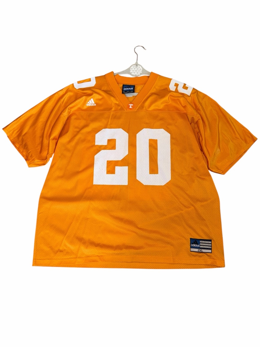VTG Adidas Tennessee Volunteers Jersey 20 Travis Henry 2XL USA Made Y2K Retro